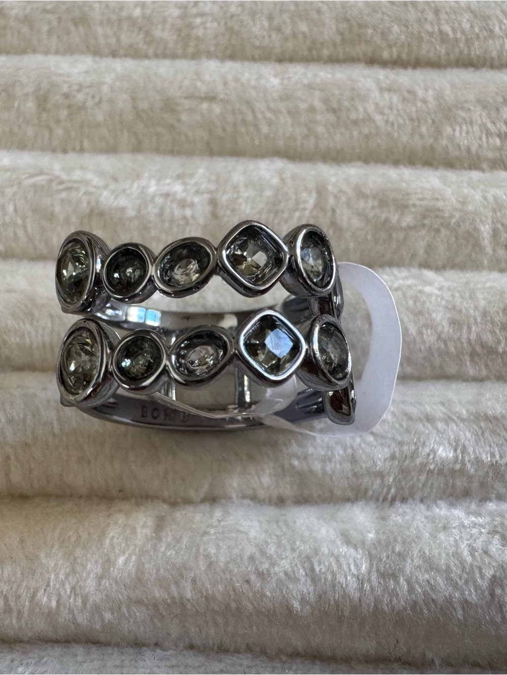 We Clash, We Click - Tourmaline Green Spinel - OG Ring - Hematite